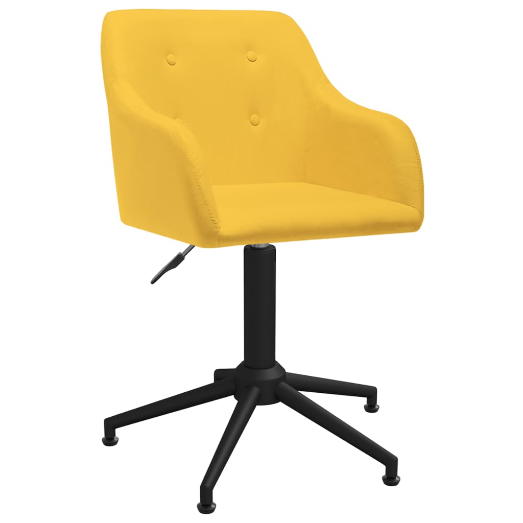Bürostuhl Drehbar Gelb Stoff