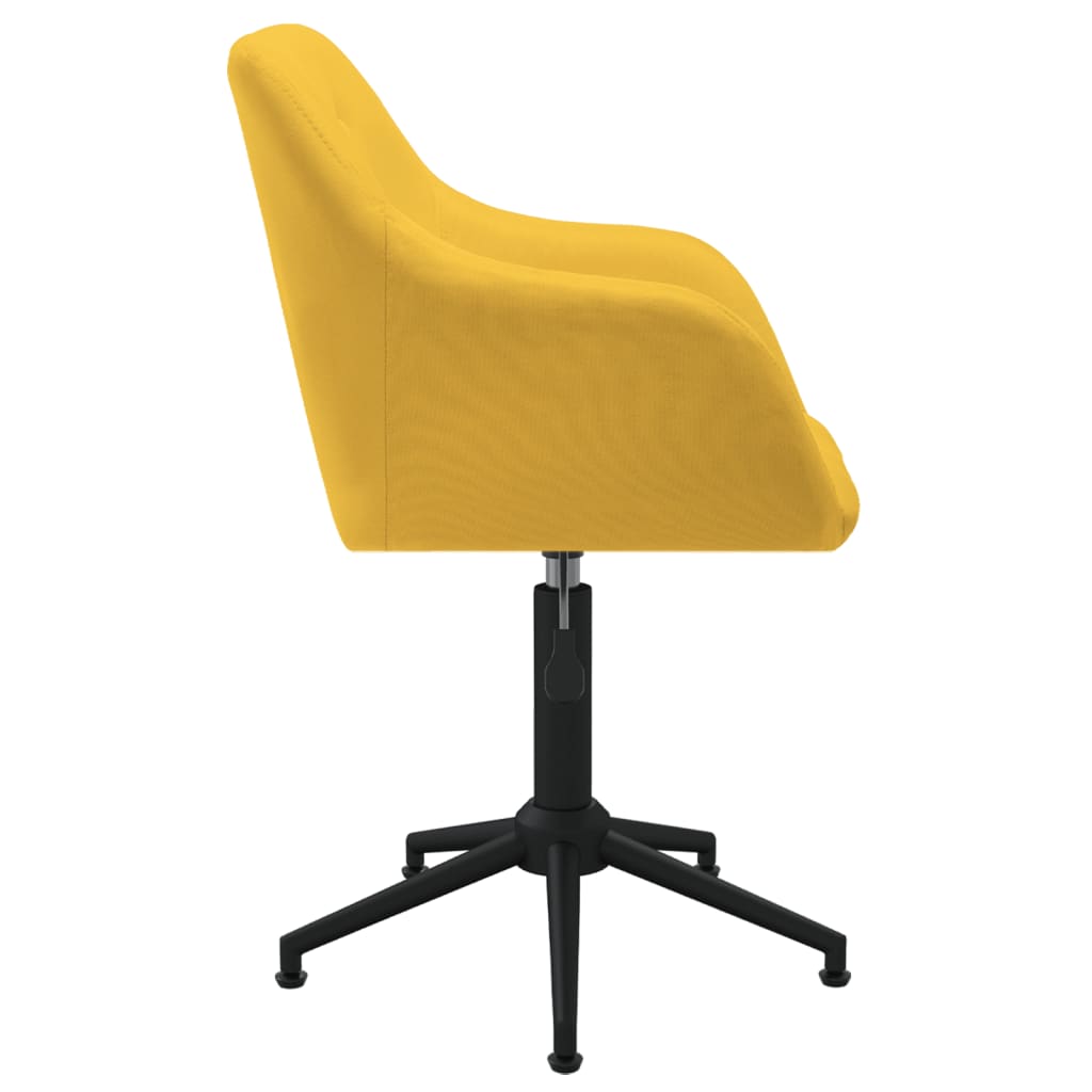 Bürostuhl Drehbar Gelb Stoff