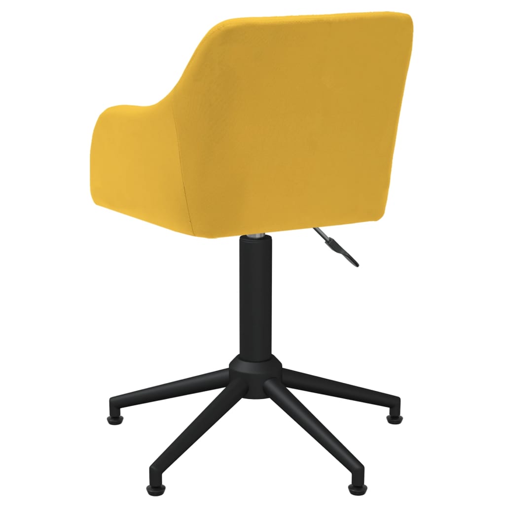 Bürostuhl Drehbar Gelb Stoff