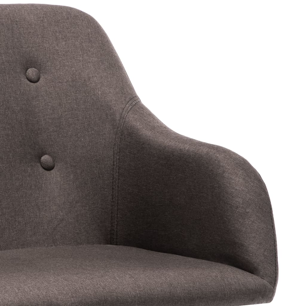 Bürostuhl Drehbar Taupe Stoff