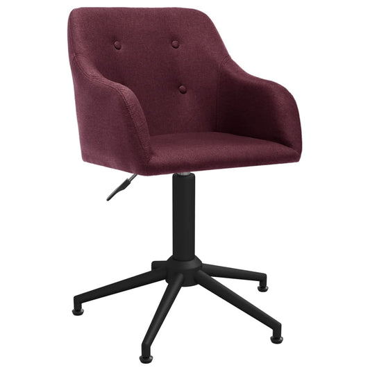 Bürostuhl Drehbar Lila Stoff