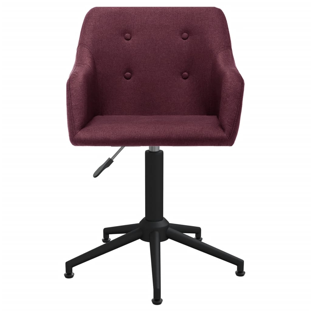 Bürostuhl Drehbar Lila Stoff