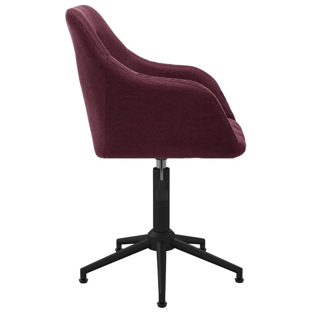 Bürostuhl Drehbar Lila Stoff