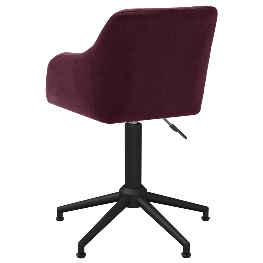 Bürostuhl Drehbar Lila Stoff