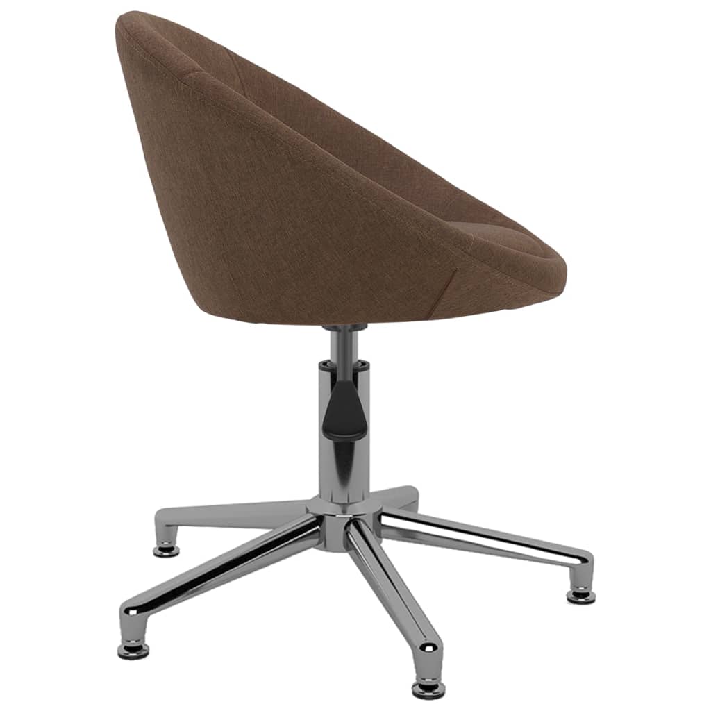 Bürostuhl Drehbar Braun Stoff