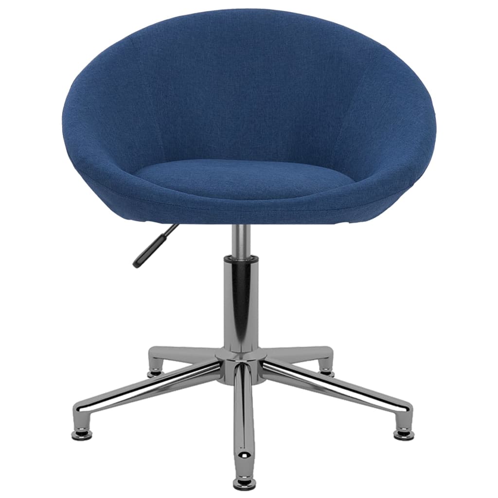 Bürostuhl Drehbar Blau Stoff