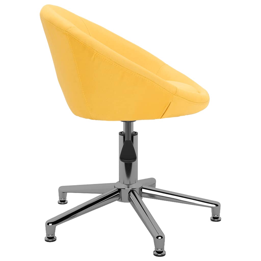 Bürostuhl Drehbar Gelb Stoff