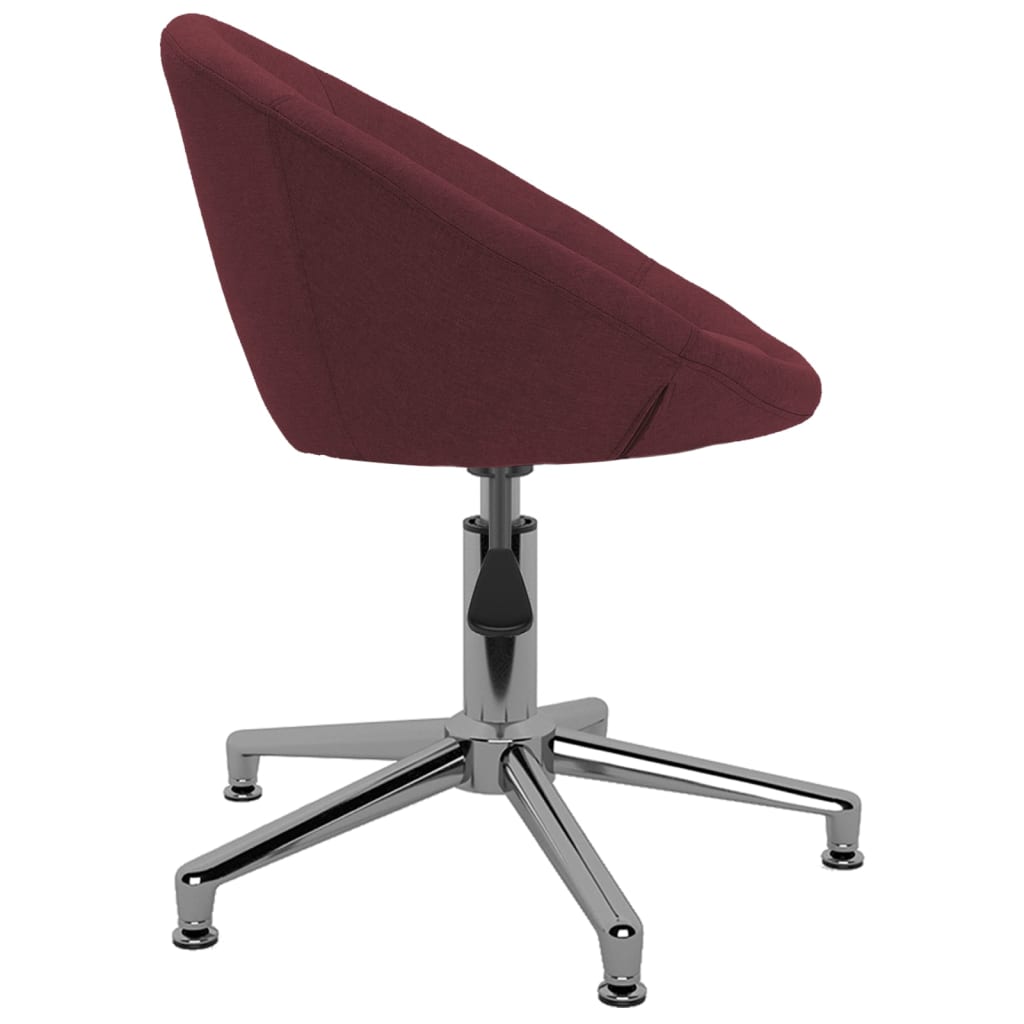 Bürostuhl Drehbar Lila Stoff