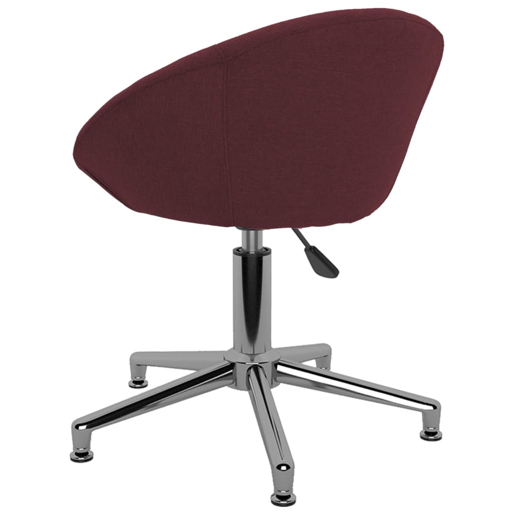 Bürostuhl Drehbar Lila Stoff