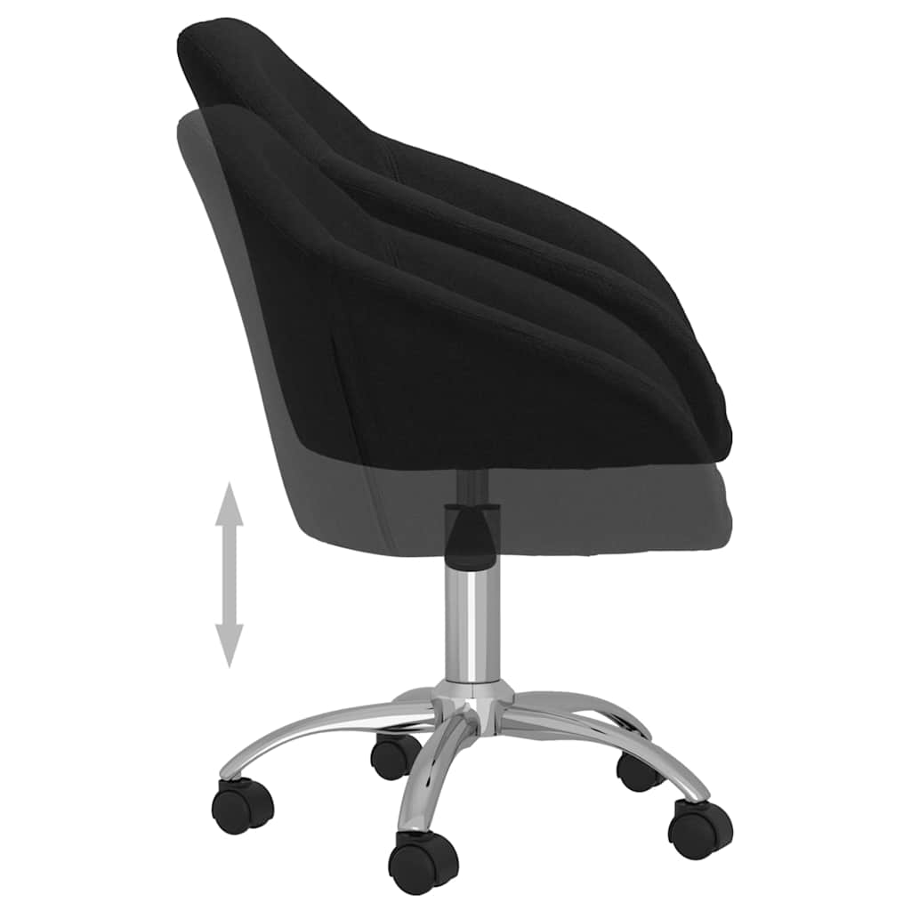 Bürostuhl Drehbar Schwarz Stoff