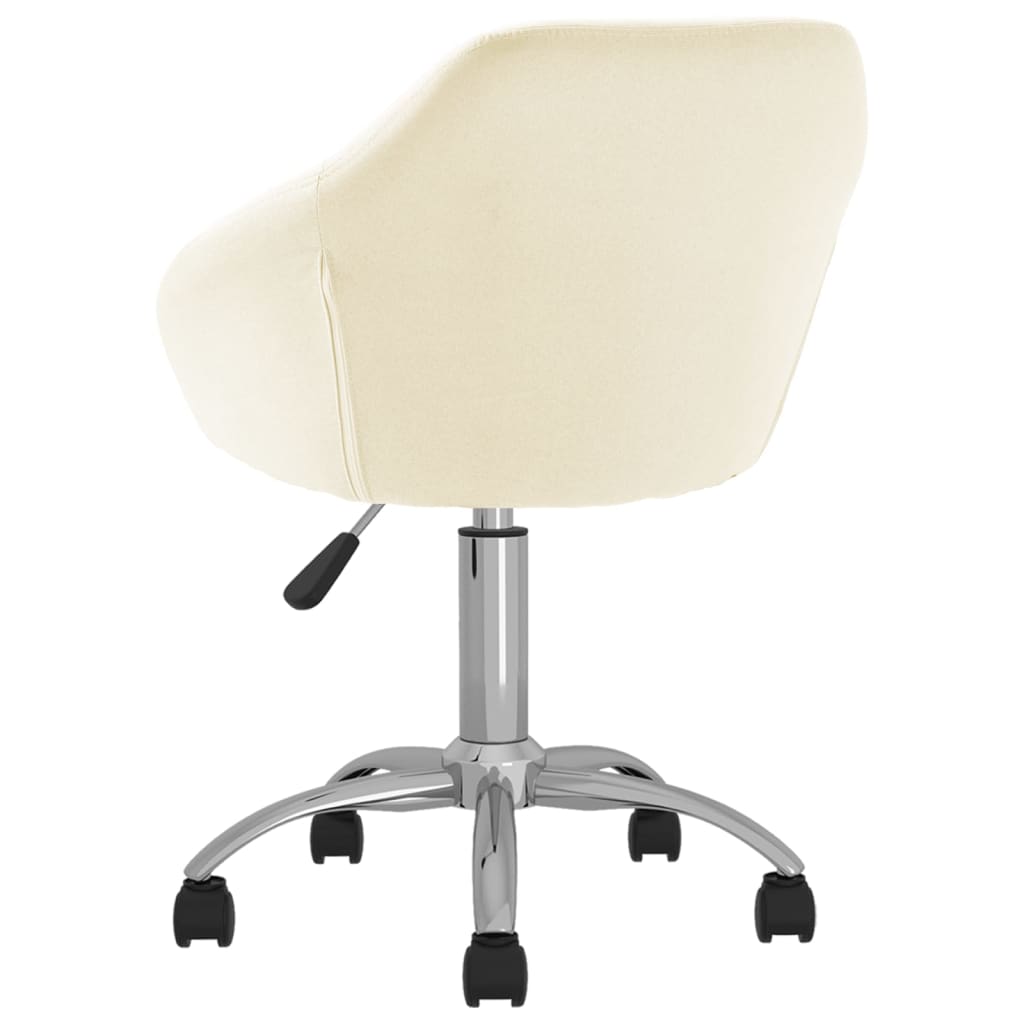 Bürostuhl Drehbar Creme Stoff