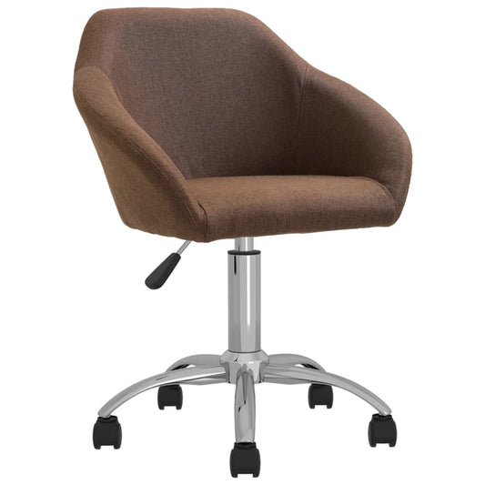 Bürostuhl Drehbar Braun Stoff