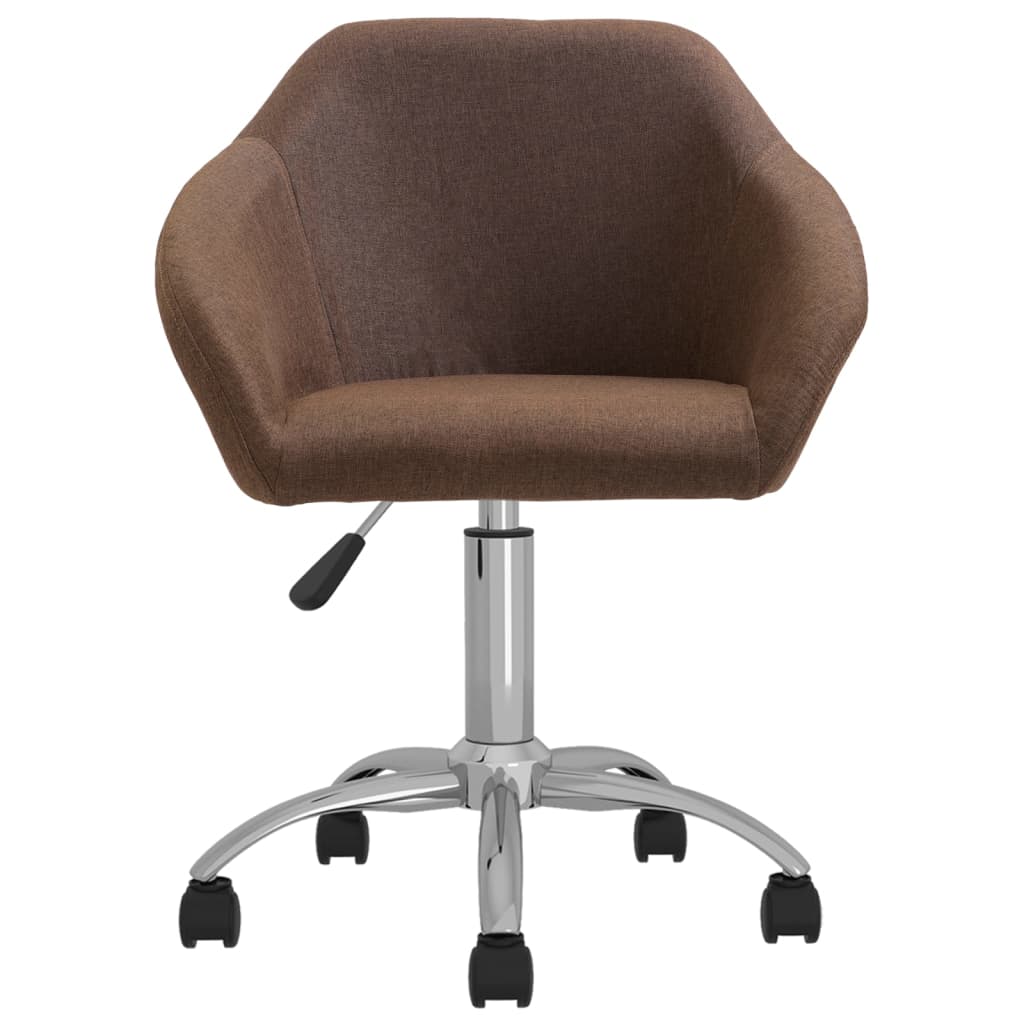 Bürostuhl Drehbar Braun Stoff