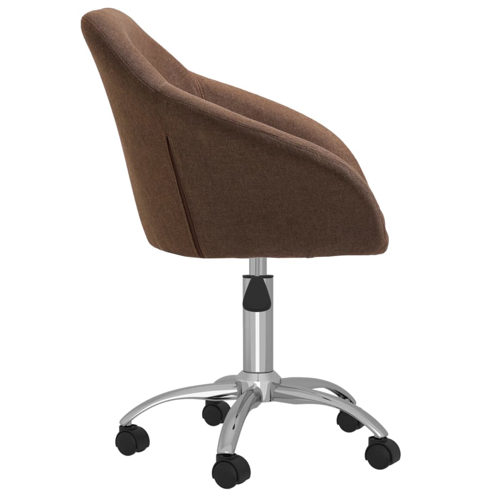 Bürostuhl Drehbar Braun Stoff