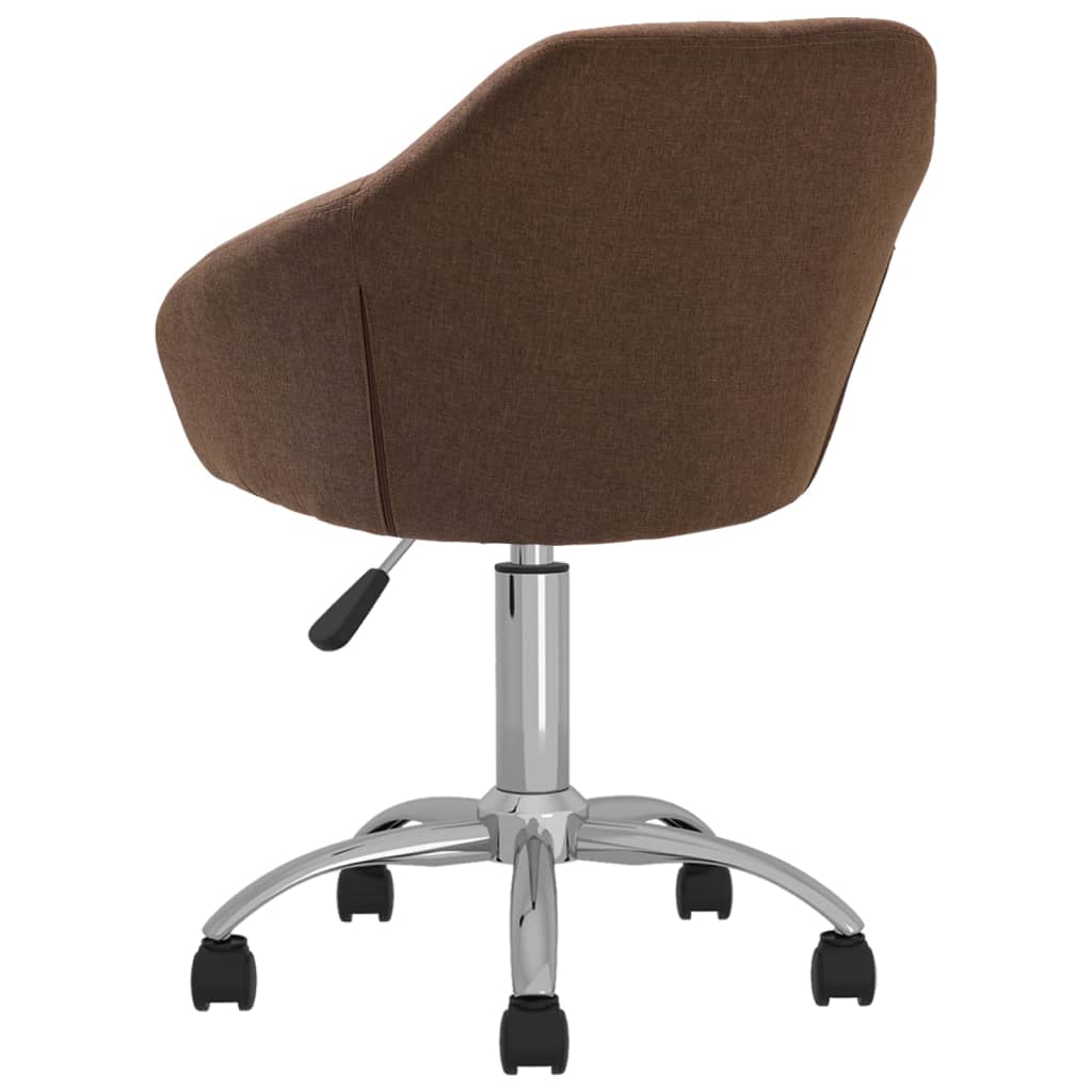 Bürostuhl Drehbar Braun Stoff