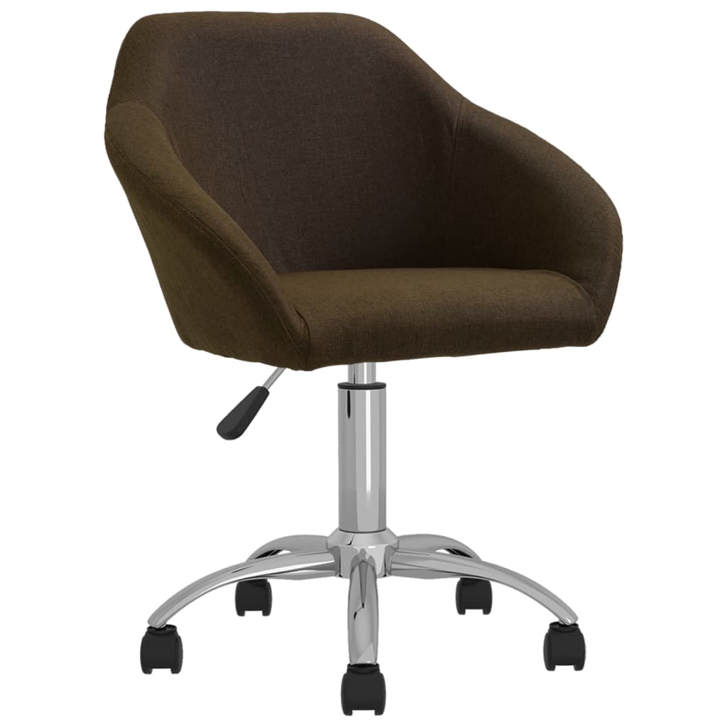 Bürostuhl Drehbar Dunkelbraun Stoff