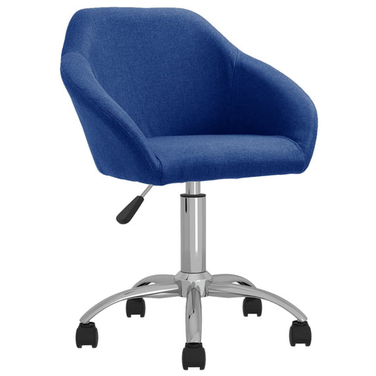 Bürostuhl Drehbar Blau Stoff