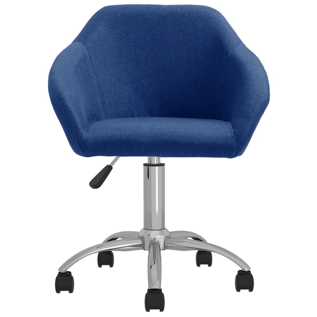 Bürostuhl Drehbar Blau Stoff