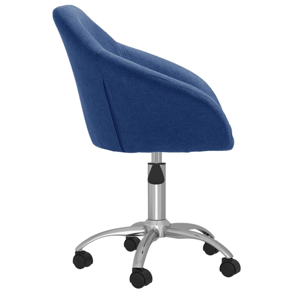 Bürostuhl Drehbar Blau Stoff