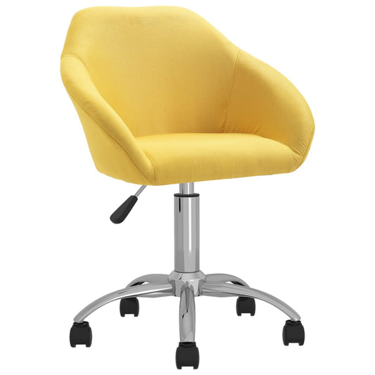 Bürostuhl Drehbar Gelb Stoff