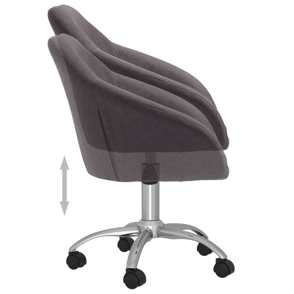 Bürostuhl Drehbar Taupe Stoff