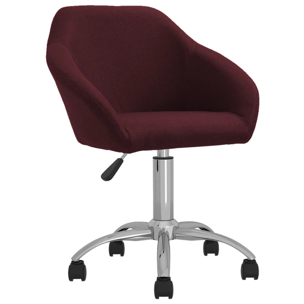 Bürostuhl Drehbar Lila Stoff