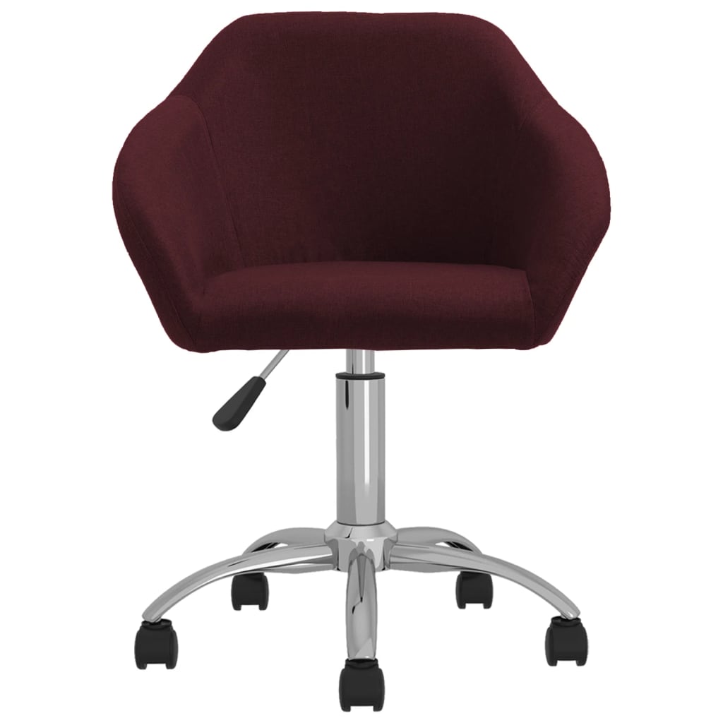 Bürostuhl Drehbar Lila Stoff