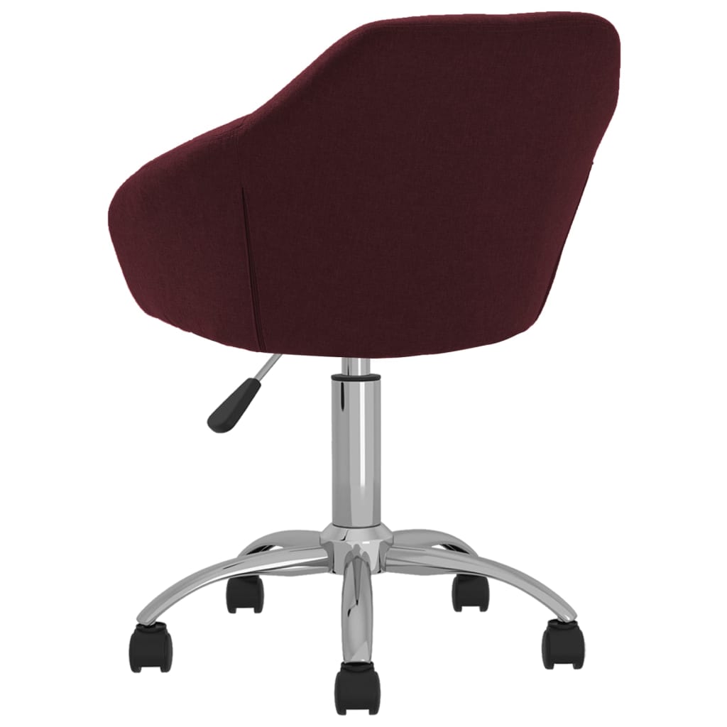 Bürostuhl Drehbar Lila Stoff