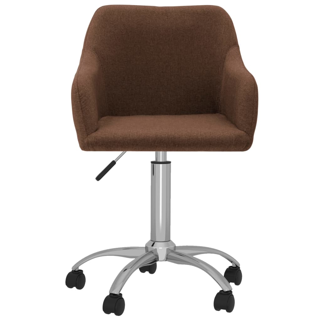 Bürostuhl Drehbar Braun Stoff