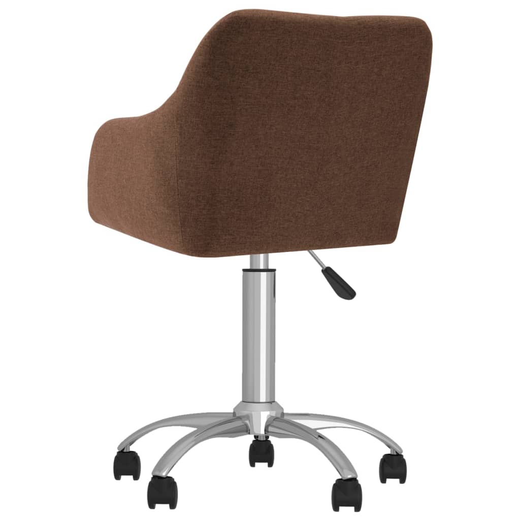 Bürostuhl Drehbar Braun Stoff