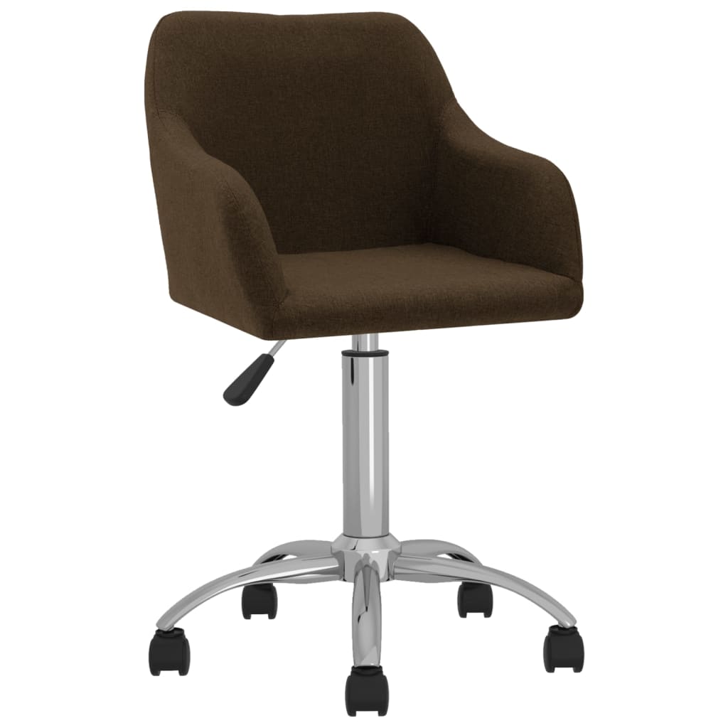 Bürostuhl Drehbar Dunkelbraun Stoff