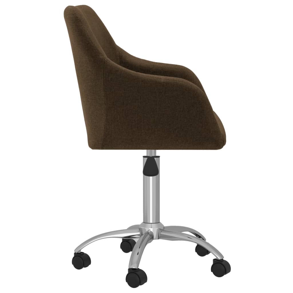 Bürostuhl Drehbar Dunkelbraun Stoff