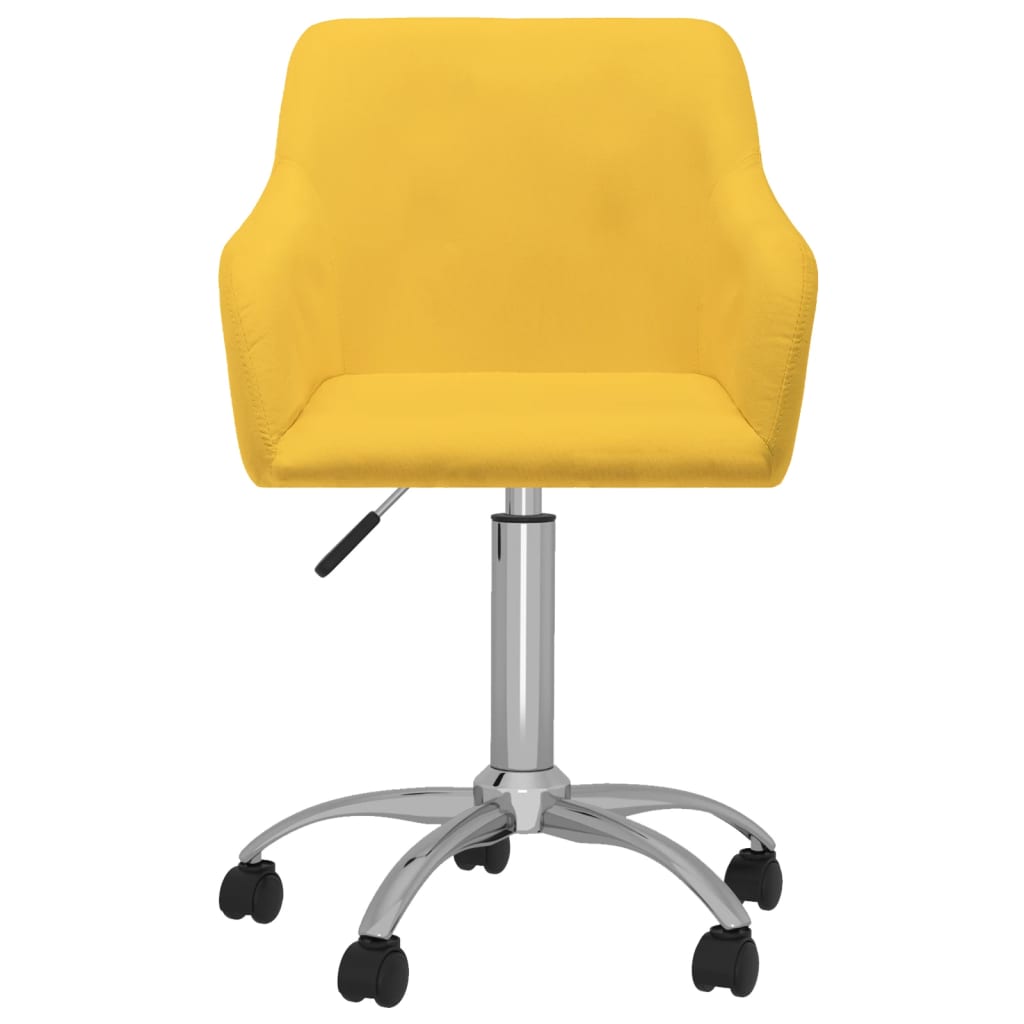 Bürostuhl Drehbar Gelb Stoff