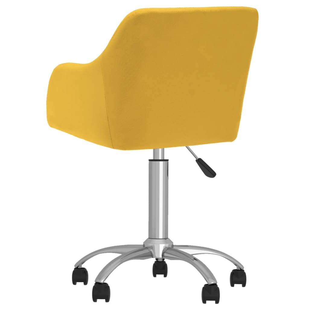 Bürostuhl Drehbar Gelb Stoff