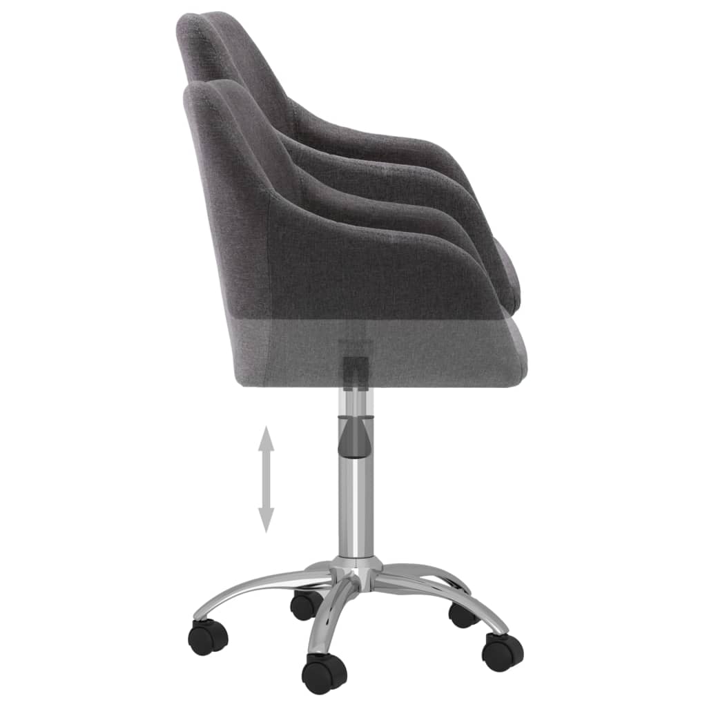 Bürostuhl Drehbar Taupe Stoff