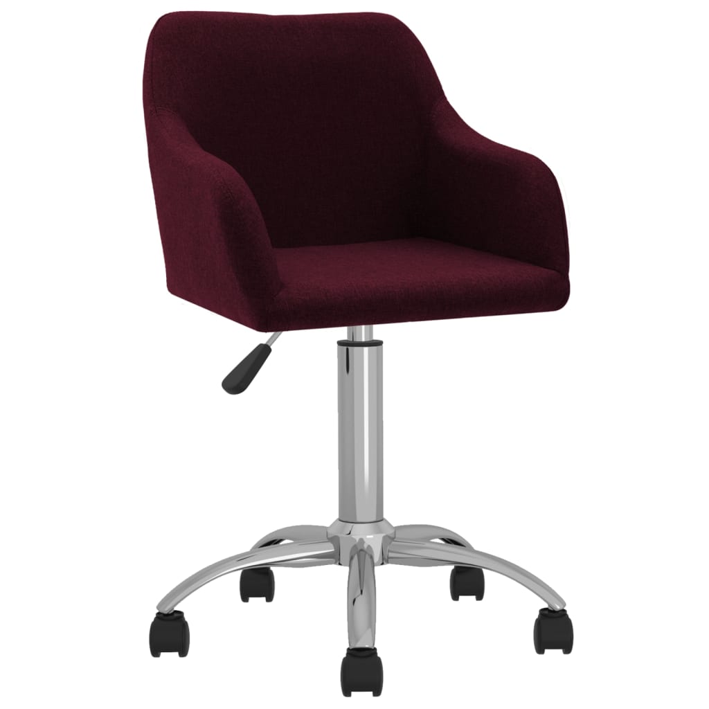 Bürostuhl Drehbar Lila Stoff