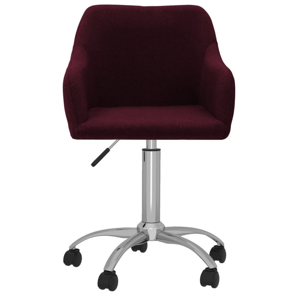 Bürostuhl Drehbar Lila Stoff