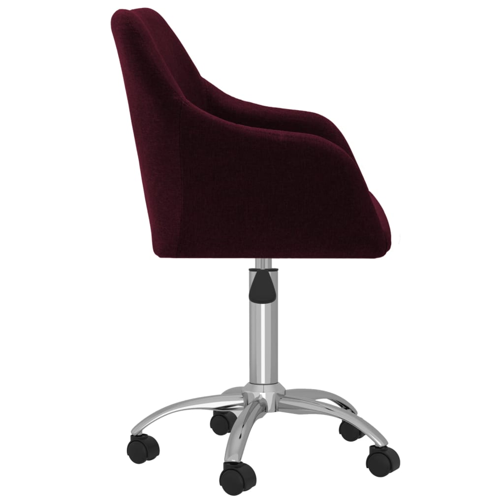 Bürostuhl Drehbar Lila Stoff