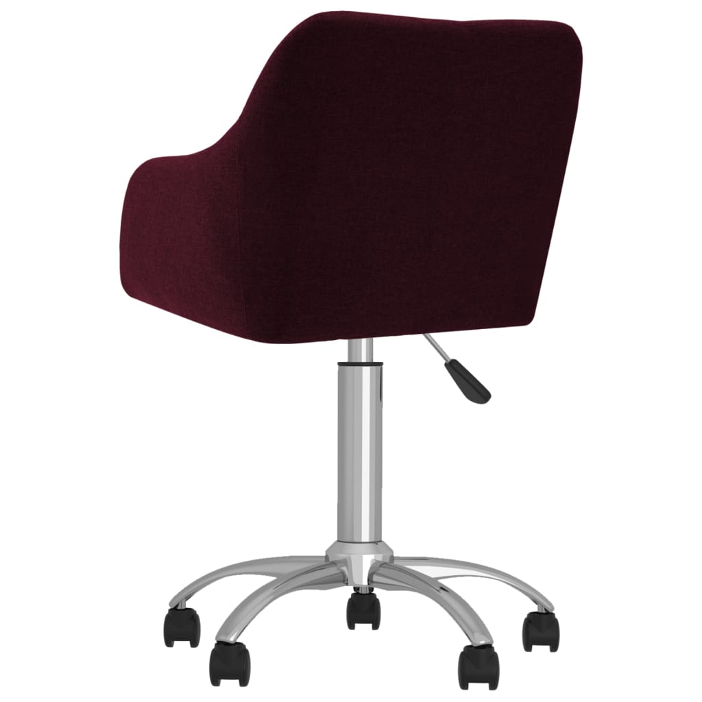 Bürostuhl Drehbar Lila Stoff
