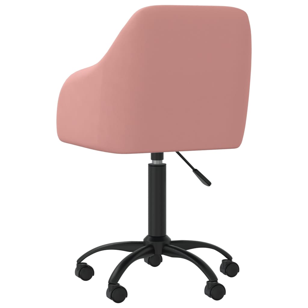 Bürostuhl Drehbar Rosa Samt