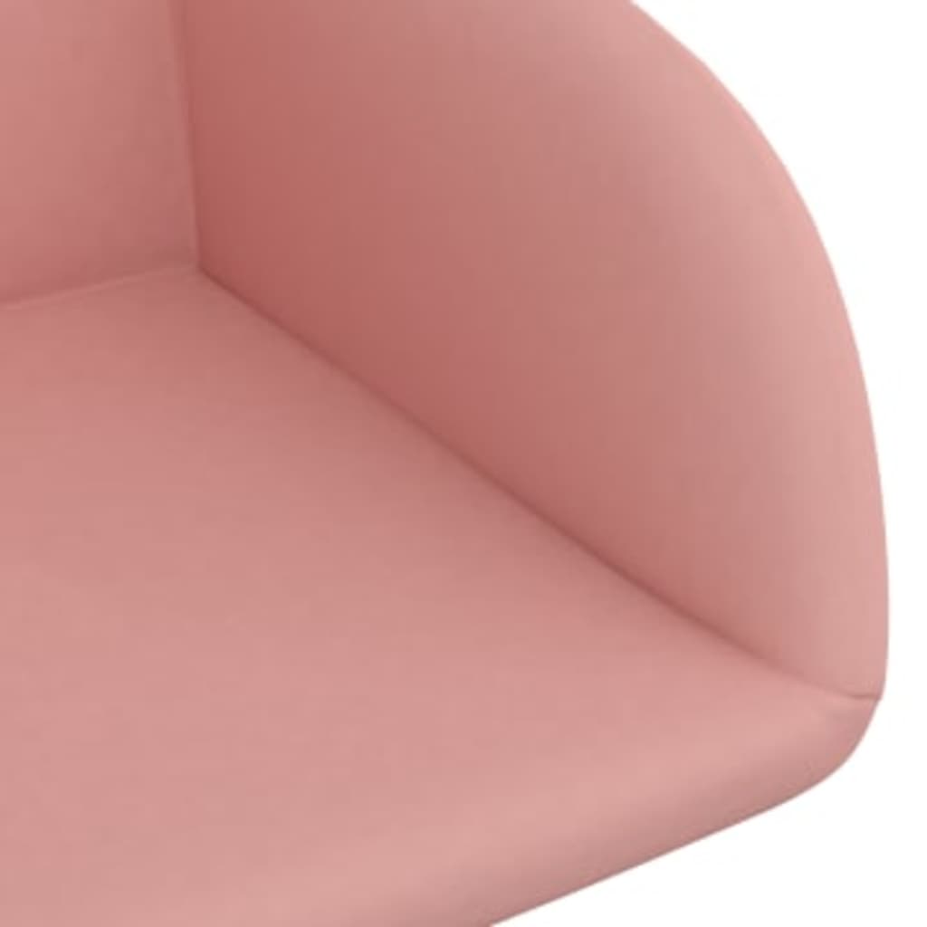 Bürostuhl Drehbar Rosa Samt