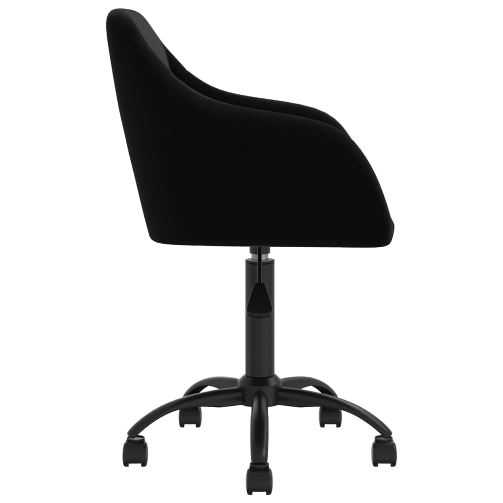 Bürostuhl Drehbar Schwarz Samt