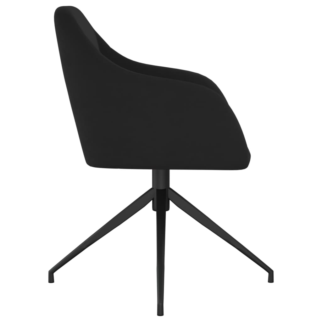 Esszimmerstühle 2 Stk. Schwarz Samt