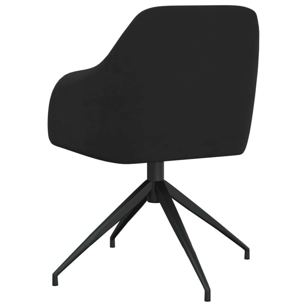 Esszimmerstühle 2 Stk. Schwarz Samt