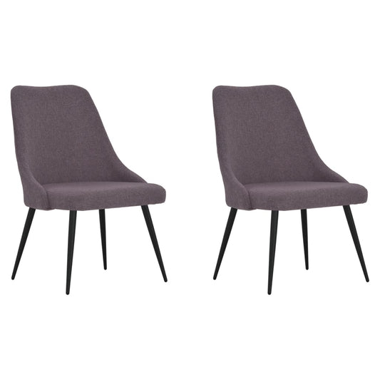 Esszimmerstühle 2 Stk. Taupe Stoff