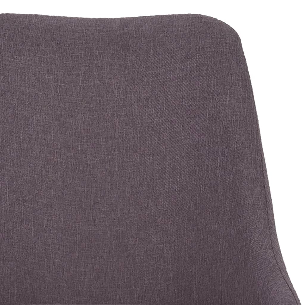 Esszimmerstühle 2 Stk. Taupe Stoff