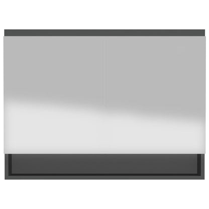 Spiegelschrank fürs Bad 80x15x60 cm MDF Anthrazit