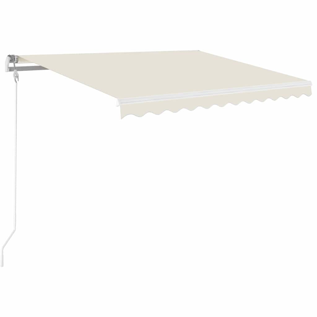 Markise Manuell Einziehbar 350x250 cm Creme