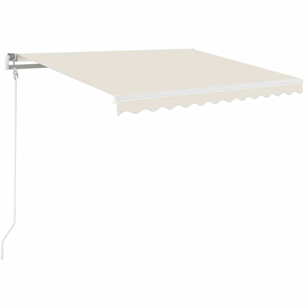 Markise Manuell Einziehbar 350x250 cm Creme