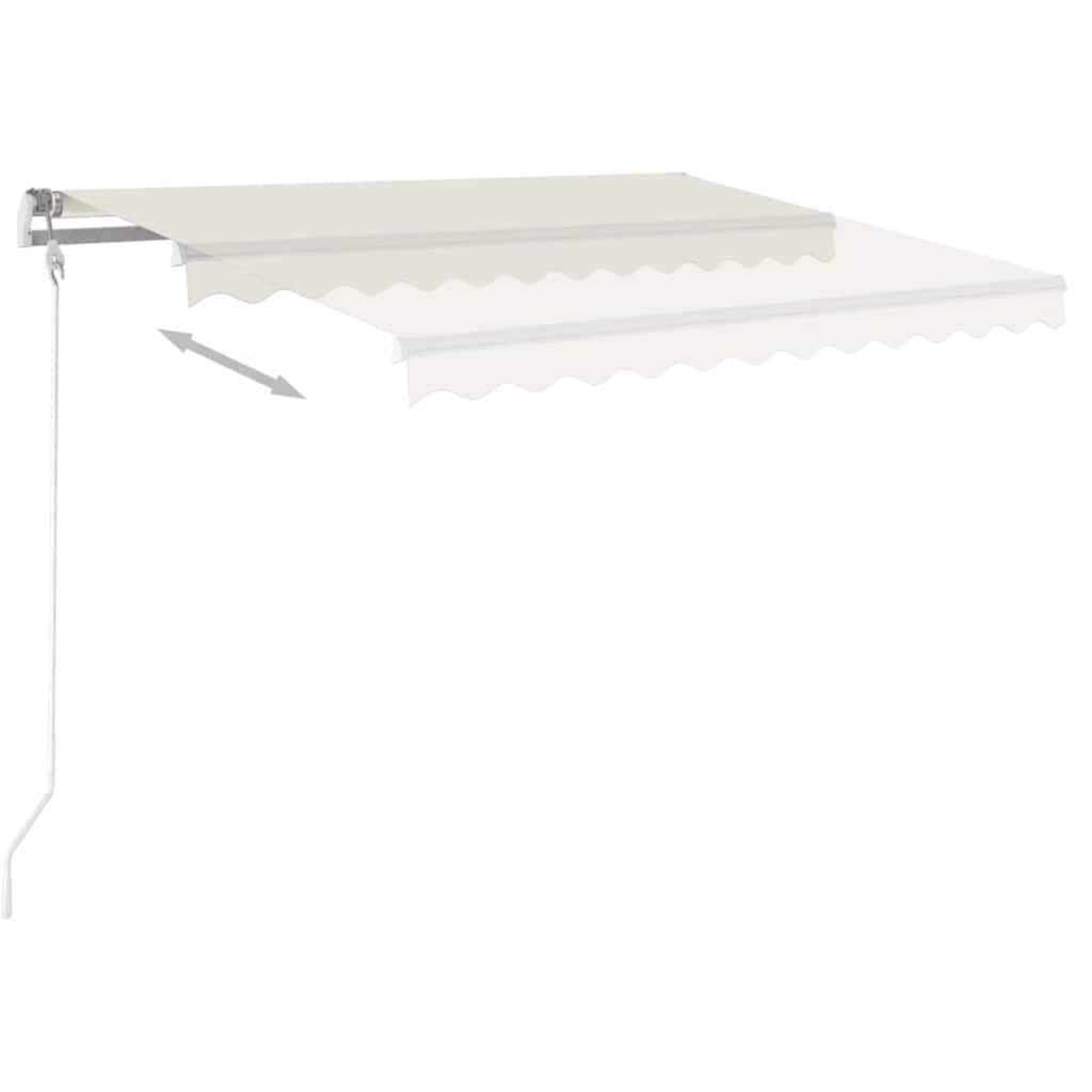 Markise Manuell Einziehbar 350x250 cm Creme